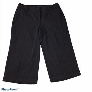 Geoffrey Beene Pinstripe Dress Capris Sz 12